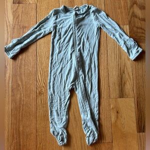 Kate Quinn Bamboo Footie in Mint Green